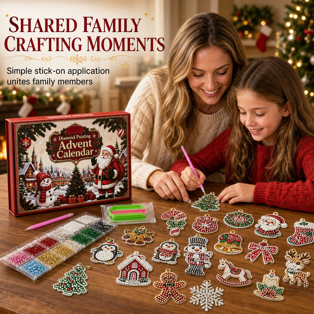 Count Down To Christmas Instantly! 24-Day DIY Ornament Kit