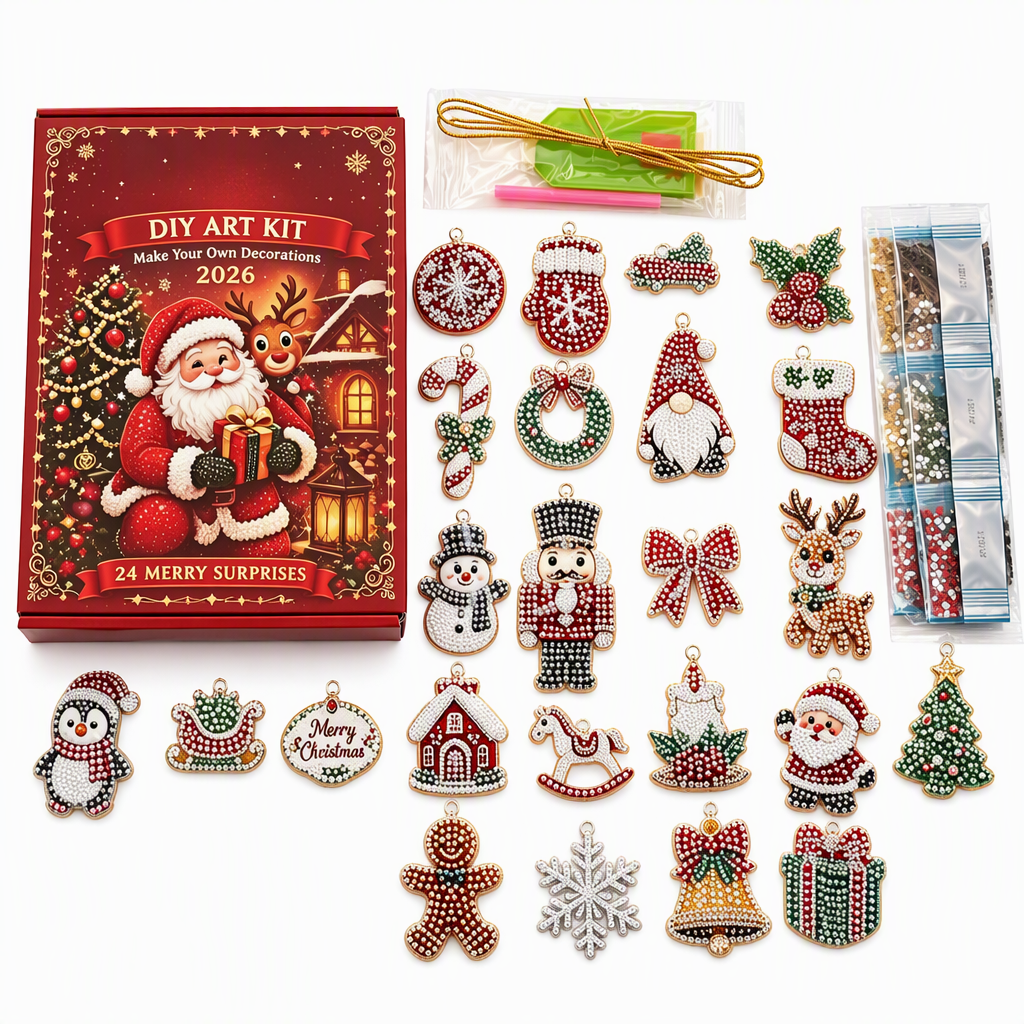 Count Down To Christmas Instantly! 24-Day DIY Ornament Kit