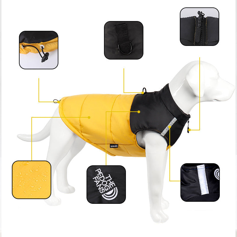 Keep Your Dog Warm Instantly! Reflective Winter Dog Coat with D-Ring