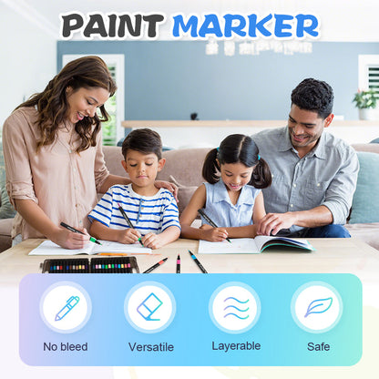 Paint On Any Surface Instantly! No-Bleed Acrylic Paint Markers