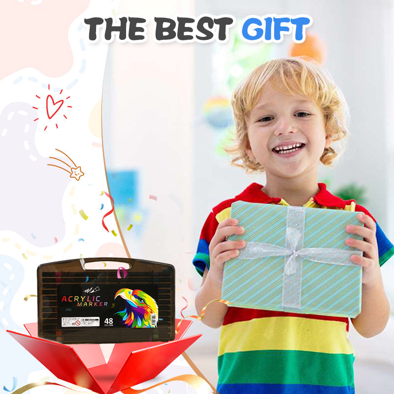 Paint On Any Surface Instantly! No-Bleed Acrylic Paint Markers