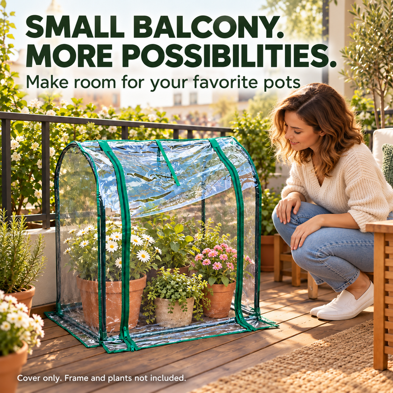 Shield Plants Instantly! Transparent Mini Greenhouse Cover