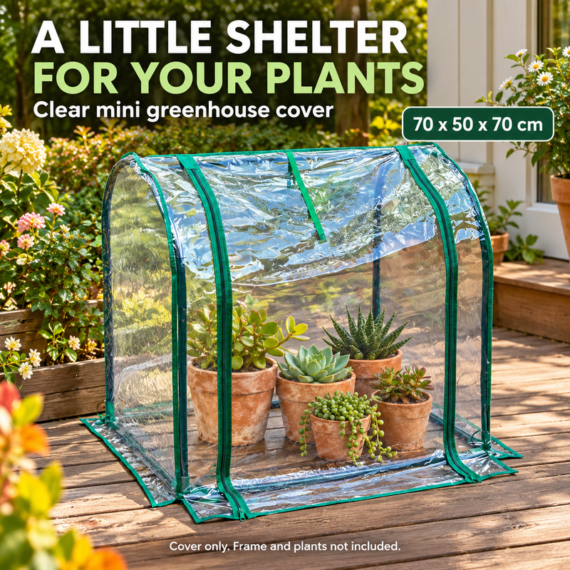 Shield Plants Instantly! Transparent Mini Greenhouse Cover