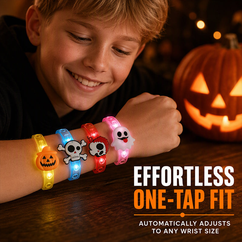 Glow At Parties Instantly! LED Halloween Bracelet