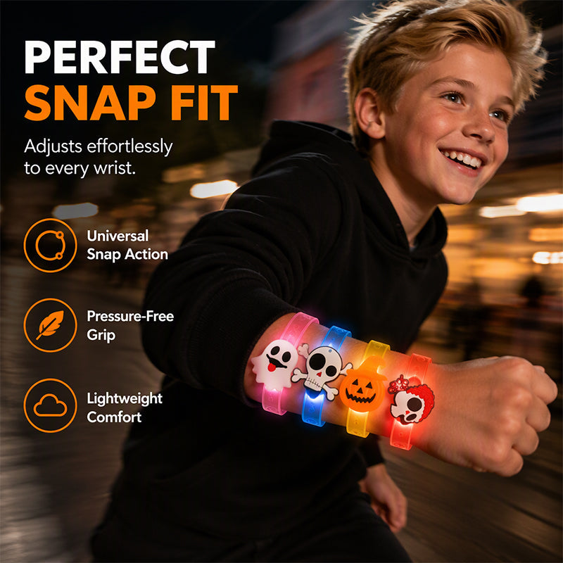 Glow At Parties Instantly! LED Halloween Bracelet