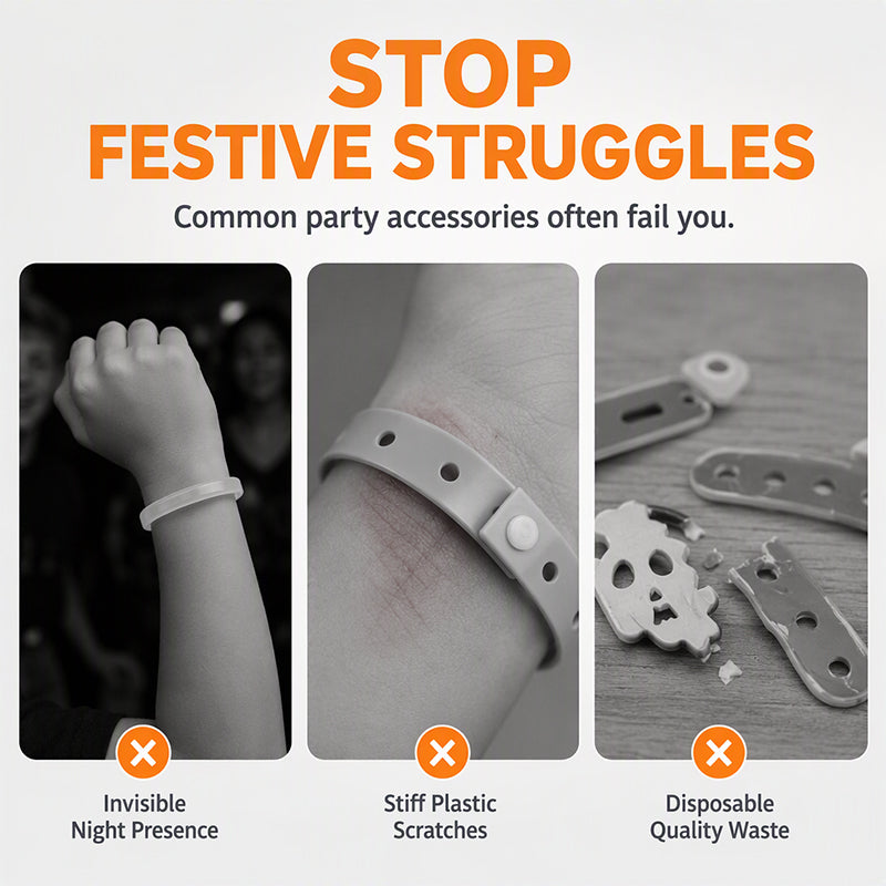Glow At Parties Instantly! LED Halloween Bracelet
