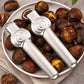 Crack Chestnuts Instantly! Lever-Assisted Stainless Steel Nut Cracker