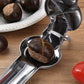 Crack Chestnuts Instantly! Lever-Assisted Stainless Steel Nut Cracker