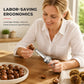 Crack Chestnuts Instantly! Lever-Assisted Stainless Steel Nut Cracker