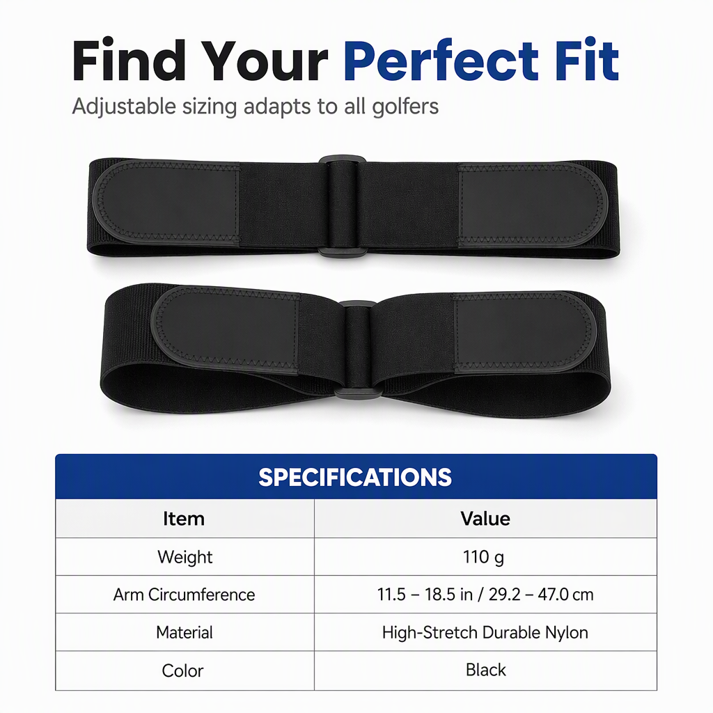 Lock Your Swing Instantly! Adjustable Golf Arm Connection Trainer