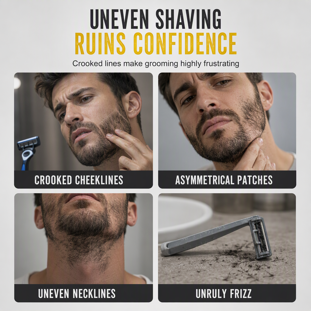 Shape a Perfect Beard Instantly! Symmetrical Beard Shaping Template