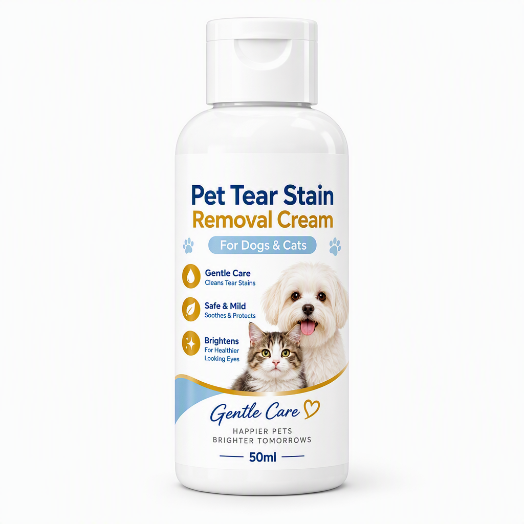 Remove Tear Stains Instantly! Gentle Pet Eye Cleansing Cream