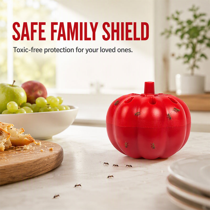 Eliminate Ants & Flies Instantly! Non-Toxic Pumpkin Trap