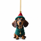 Trim Your Tree Instantly! Shatterproof Acrylic Dachshund Ornament（3-Pack）