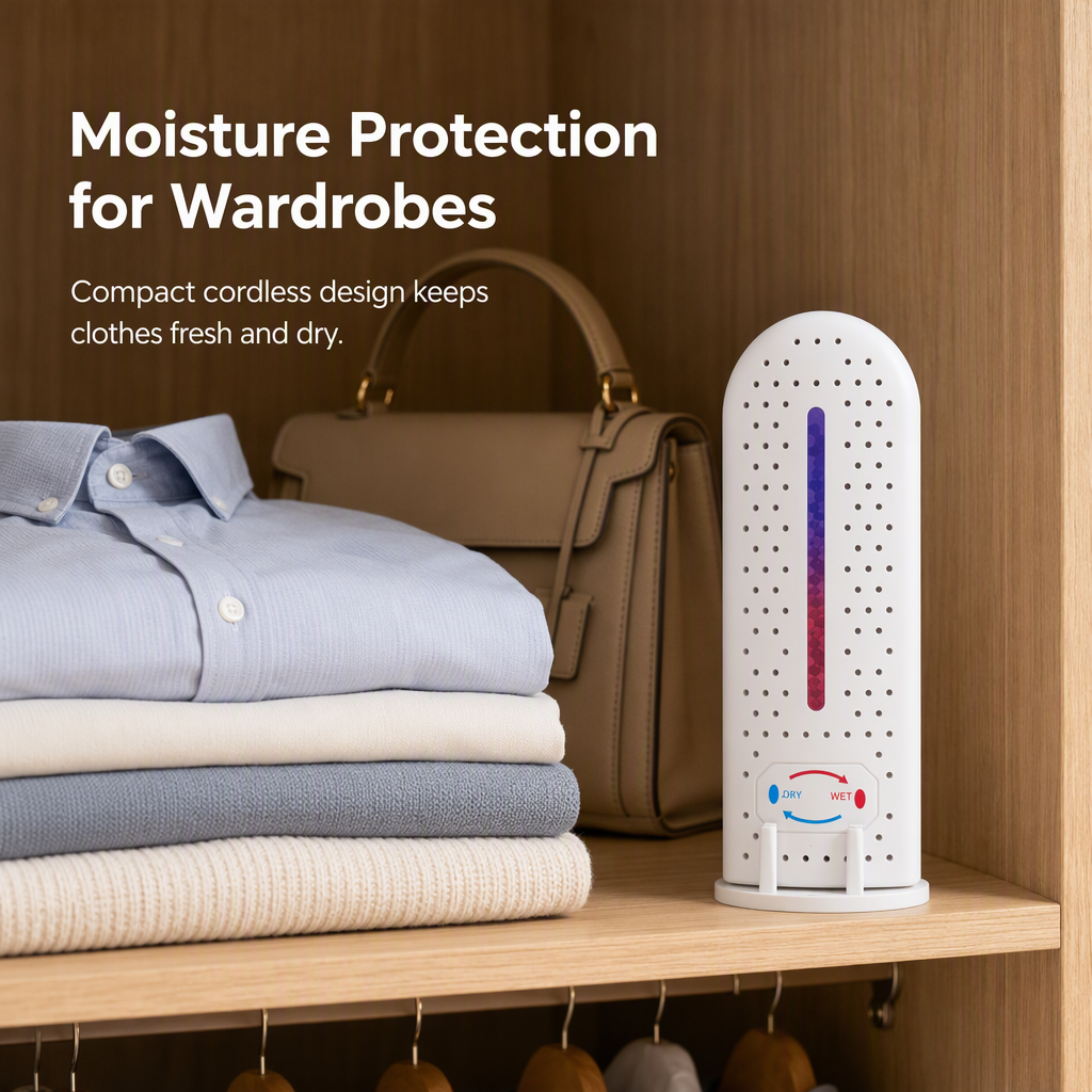 Stop Musty Odors Instantly! Reusable Mini USB Dehumidifier