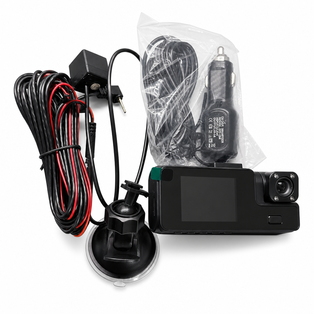 Record Every Angle Instantly! 3-Channel 1080P Car Dash Cam