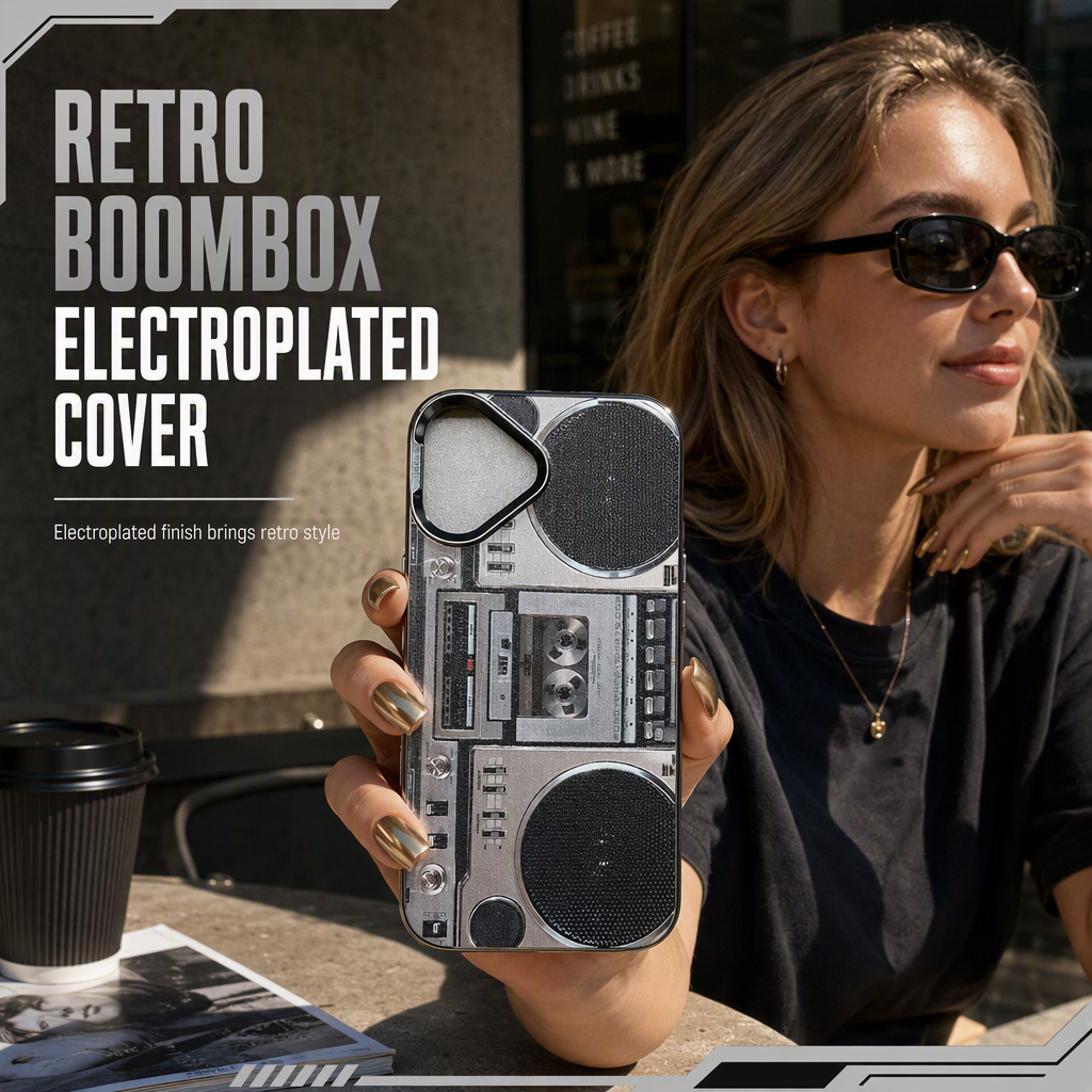 Stand Out Instantly! Retro Cassette Electroplated Phone Case