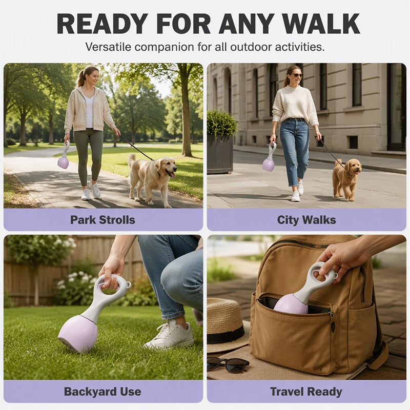 Scoop Pet Waste Instantly! One-Hand Portable Poop Scooper