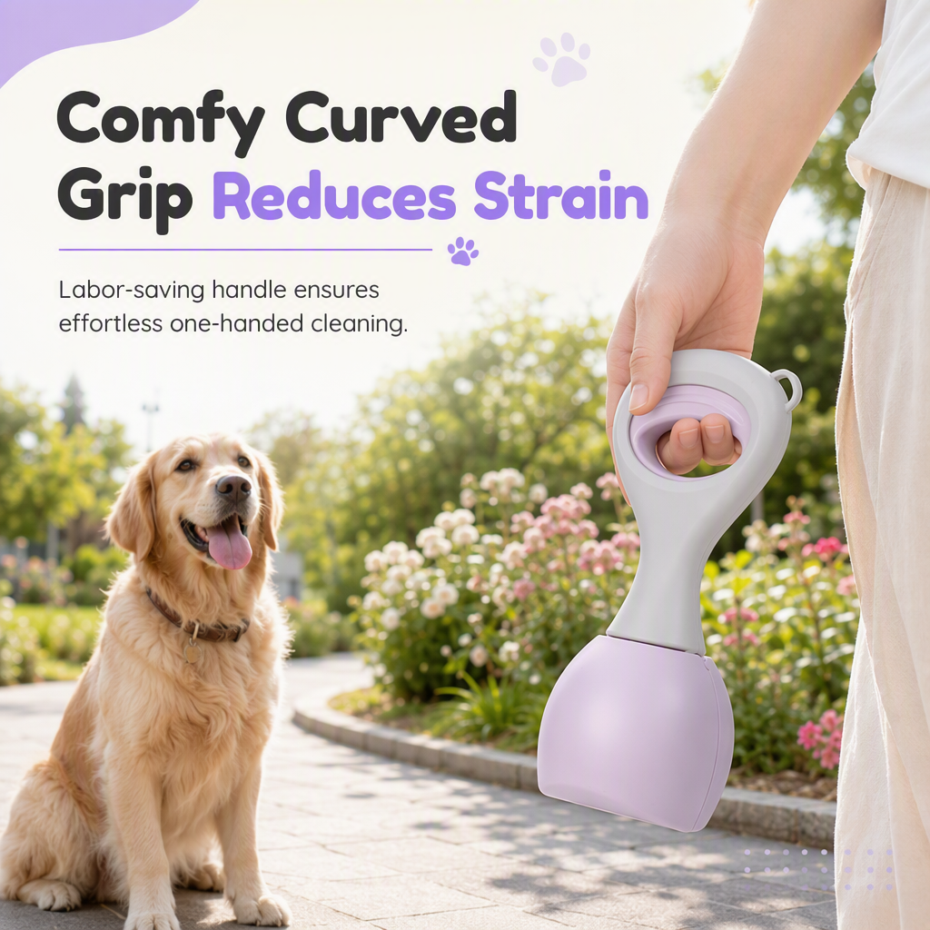 Scoop Pet Waste Instantly! One-Hand Portable Poop Scooper