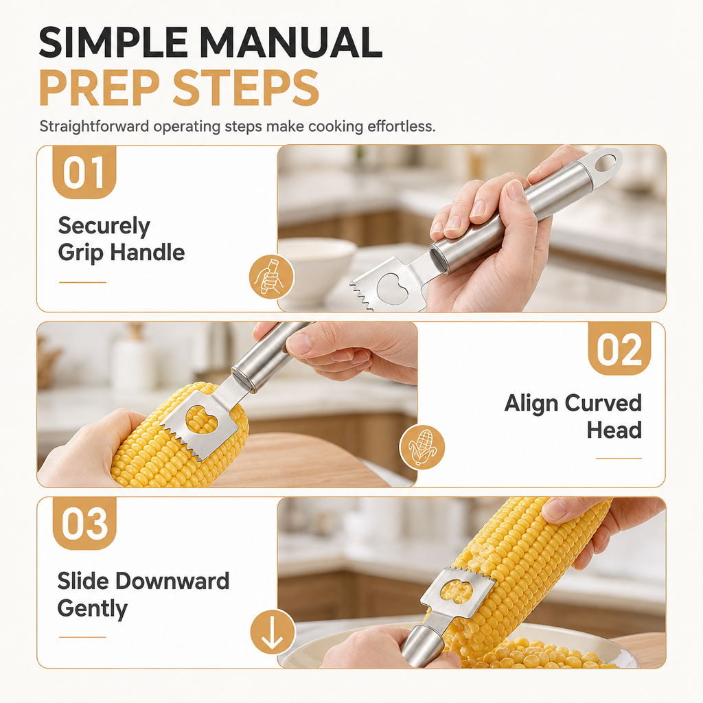 Strip Corn Instantly! 2-in-1 Stainless Steel Corn Peeler & Bottle Opener