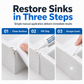 Repair Sink Cracks Instantly! White Composite Repair Paste