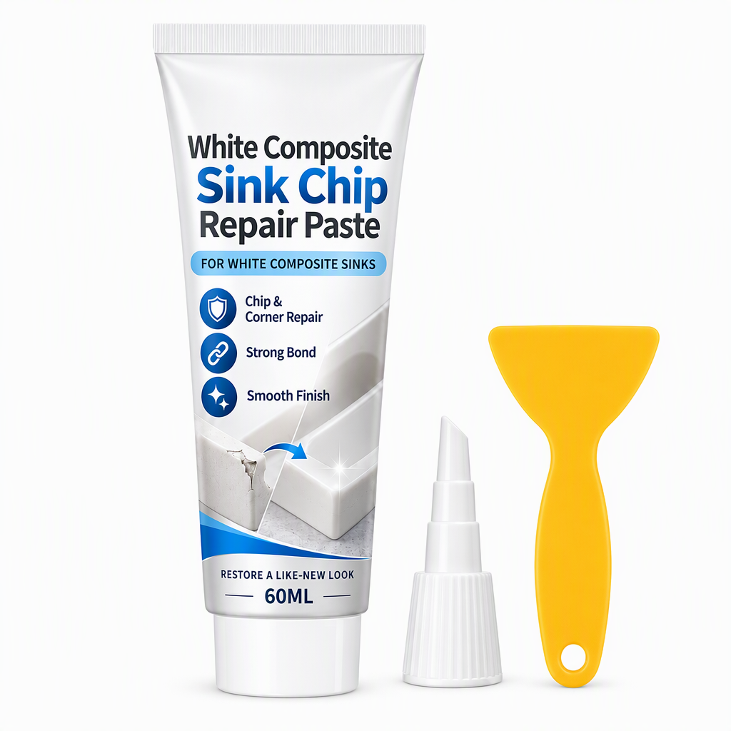 Repair Sink Cracks Instantly! White Composite Repair Paste