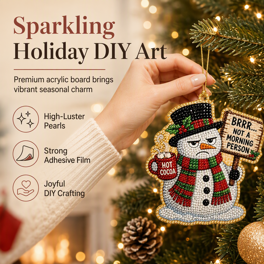 Craft Sparkling Ornaments Instantly! Christmas Pearl Art DIY Kit