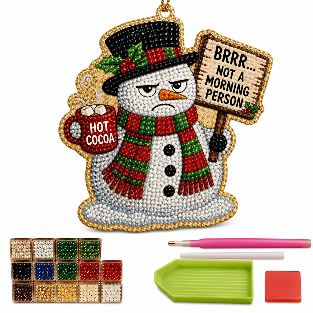 Craft Sparkling Ornaments Instantly! Christmas Pearl Art DIY Kit