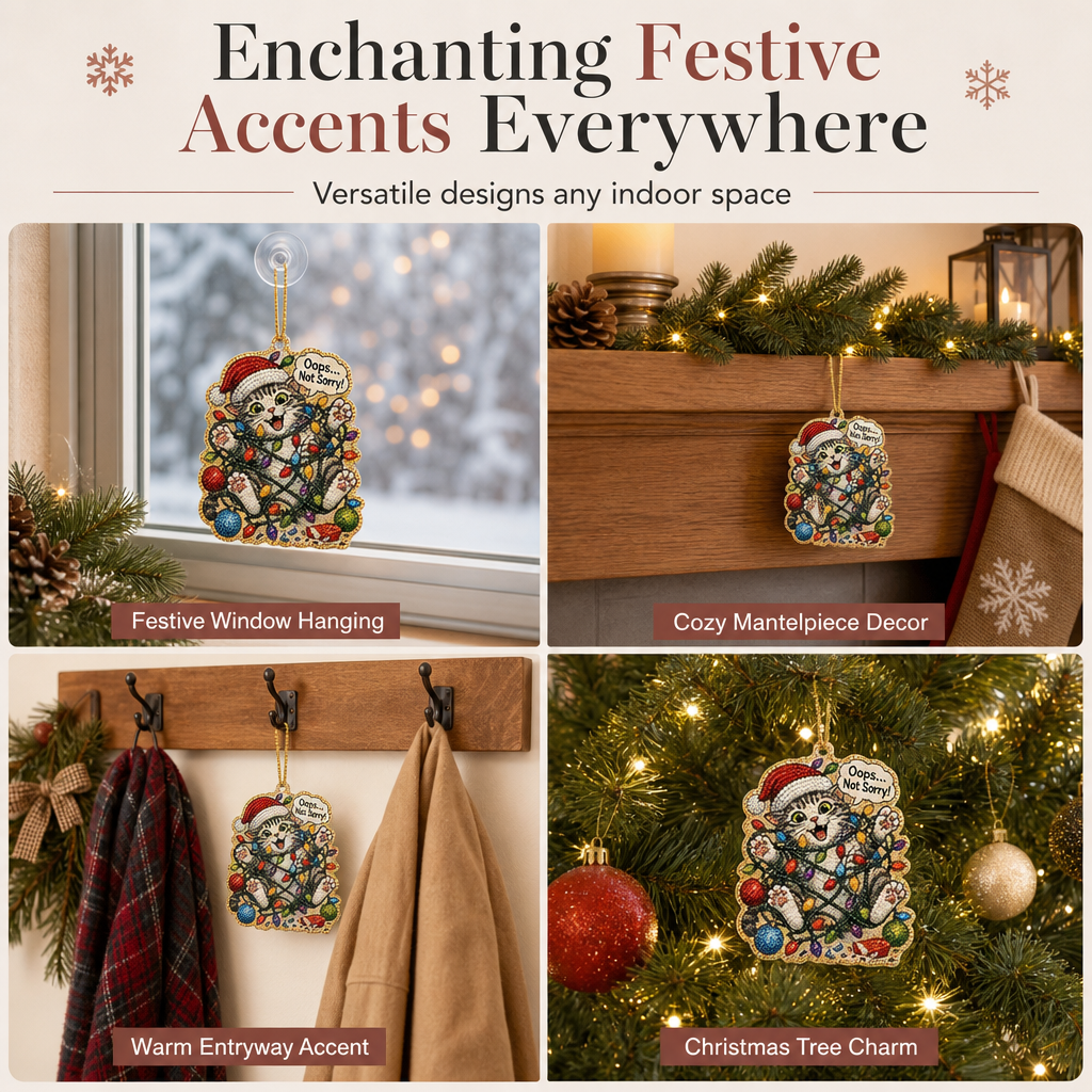 Craft Sparkling Ornaments Instantly! Christmas Pearl Art DIY Kit