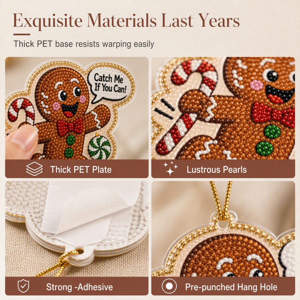Craft Sparkling Ornaments Instantly! Christmas Pearl Art DIY Kit