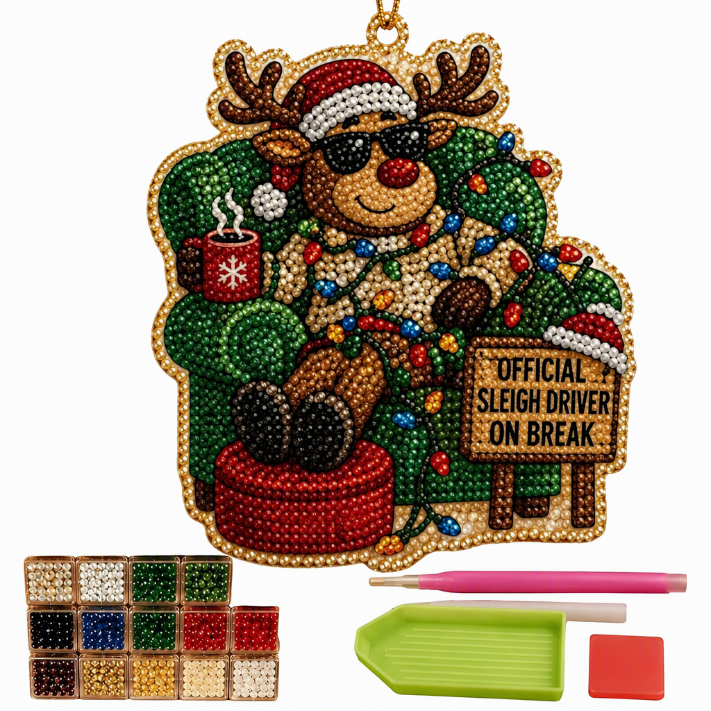 Craft Sparkling Ornaments Instantly! Christmas Pearl Art DIY Kit