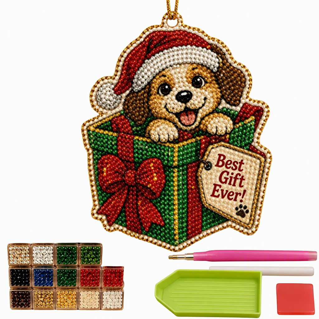 Craft Sparkling Ornaments Instantly! Christmas Pearl Art DIY Kit