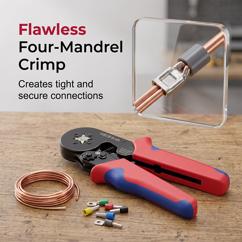 Crimp Wires Instantly! 200-Piece Ferrule Crimping Kit