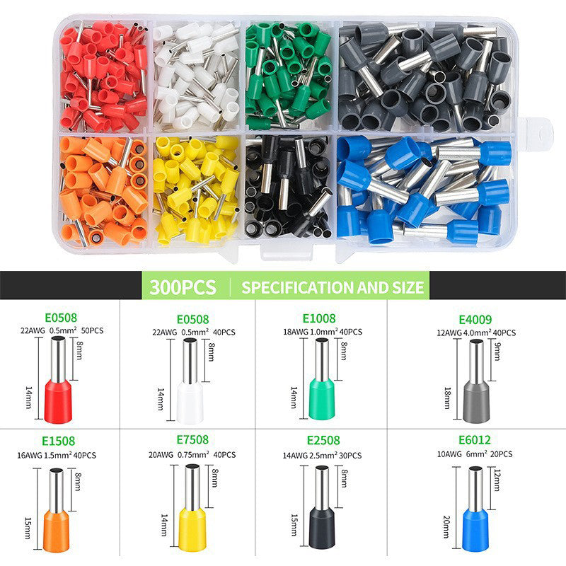 Crimp Wires Instantly! 200-Piece Ferrule Crimping Kit