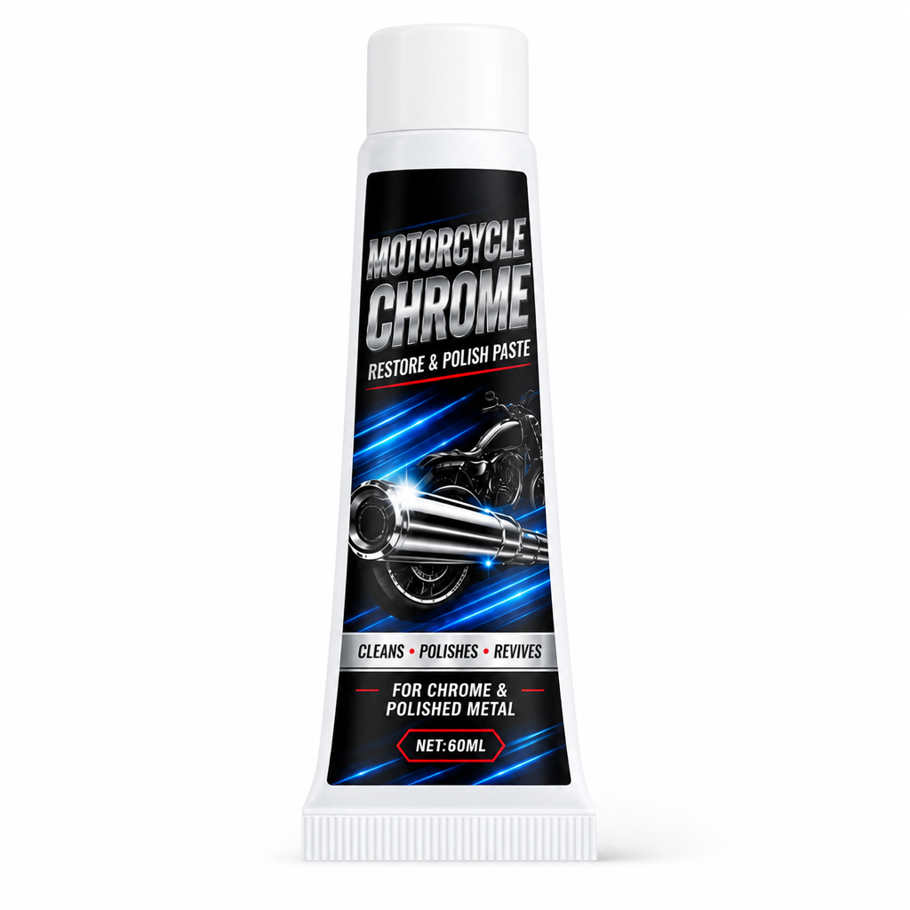 Restore Chrome Shine Instantly! Metal Polishing Paste