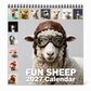 Add Fun to Your Desk Instantly! Funny Sheep 2027 Desk Calendar