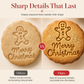 Press Crisp Holiday Cookies Instantly! 10-Shape Christmas Cookie Stamp Set