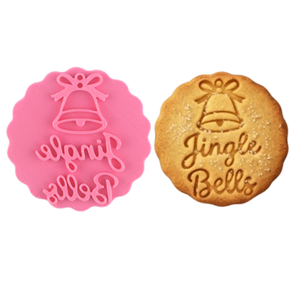 Press Crisp Holiday Cookies Instantly! 10-Shape Christmas Cookie Stamp Set