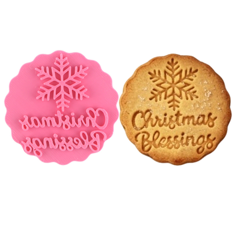 Press Crisp Holiday Cookies Instantly! 10-Shape Christmas Cookie Stamp Set