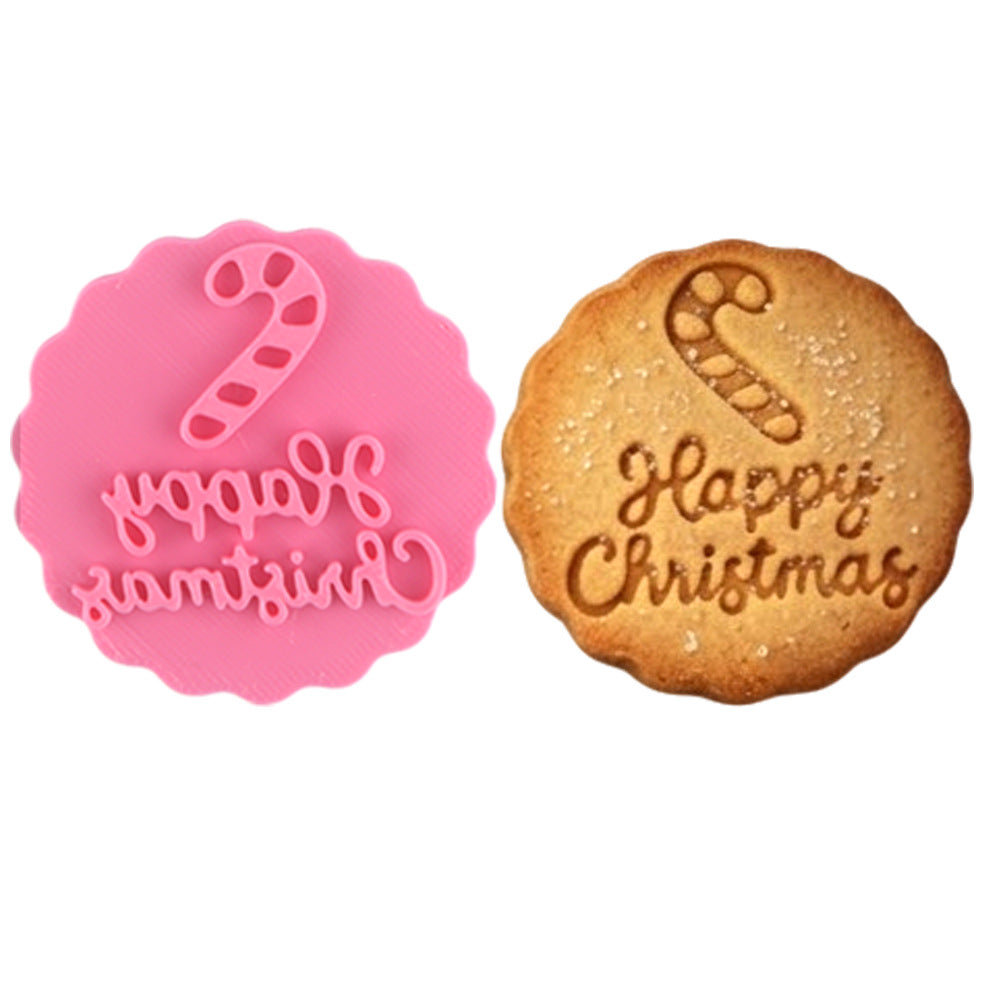 Press Crisp Holiday Cookies Instantly! 10-Shape Christmas Cookie Stamp Set