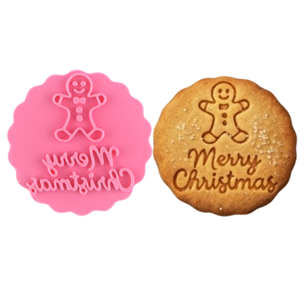 Press Crisp Holiday Cookies Instantly! 10-Shape Christmas Cookie Stamp Set