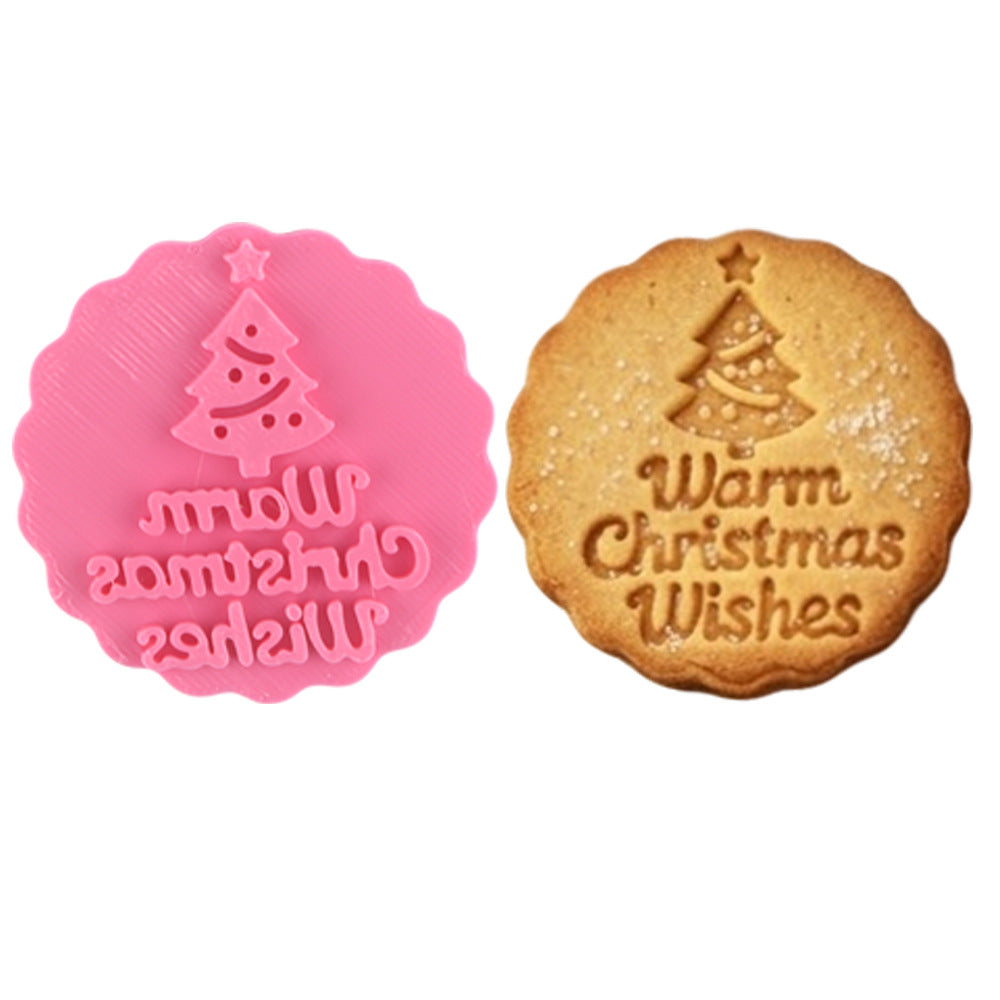 Press Crisp Holiday Cookies Instantly! 10-Shape Christmas Cookie Stamp Set