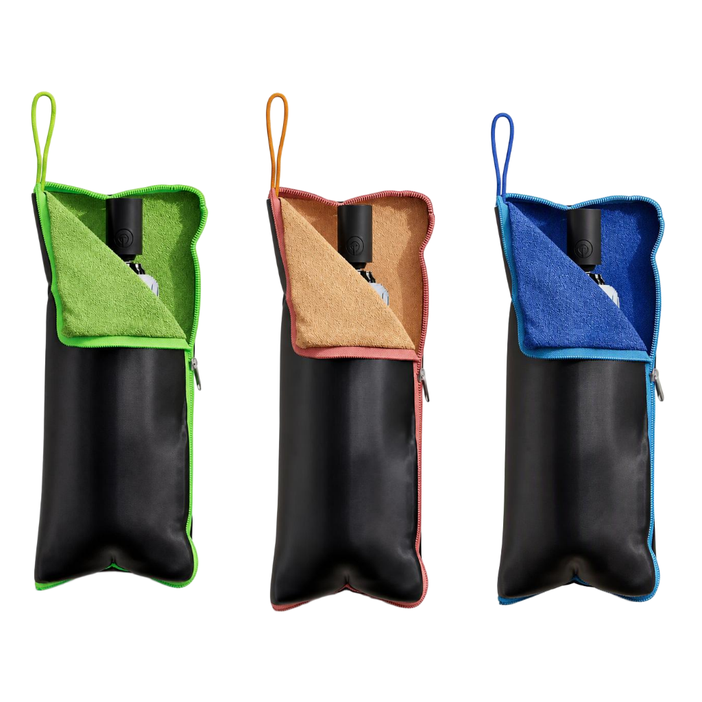 Absorb Umbrella Drips Instantly! Chenille Folding Umbrella Sleeve
