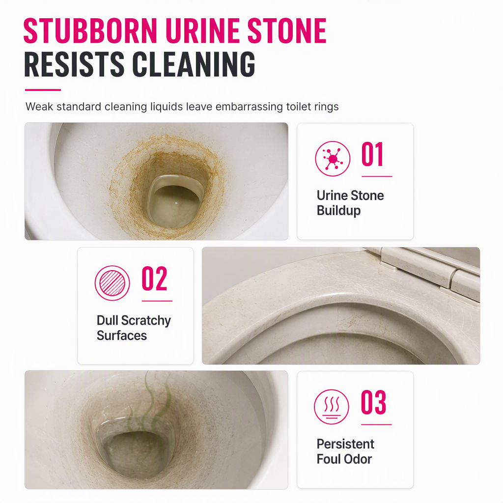 Remove Toilet Scale Instantly! Concentrated Descaler Cleaner