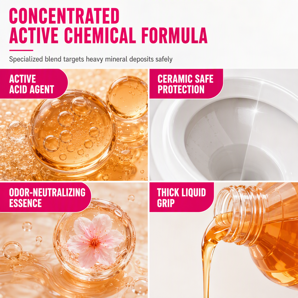Remove Toilet Scale Instantly! Concentrated Descaler Cleaner