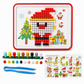 Create Festive Art Instantly! No-Mess Christmas Pegboard Kit