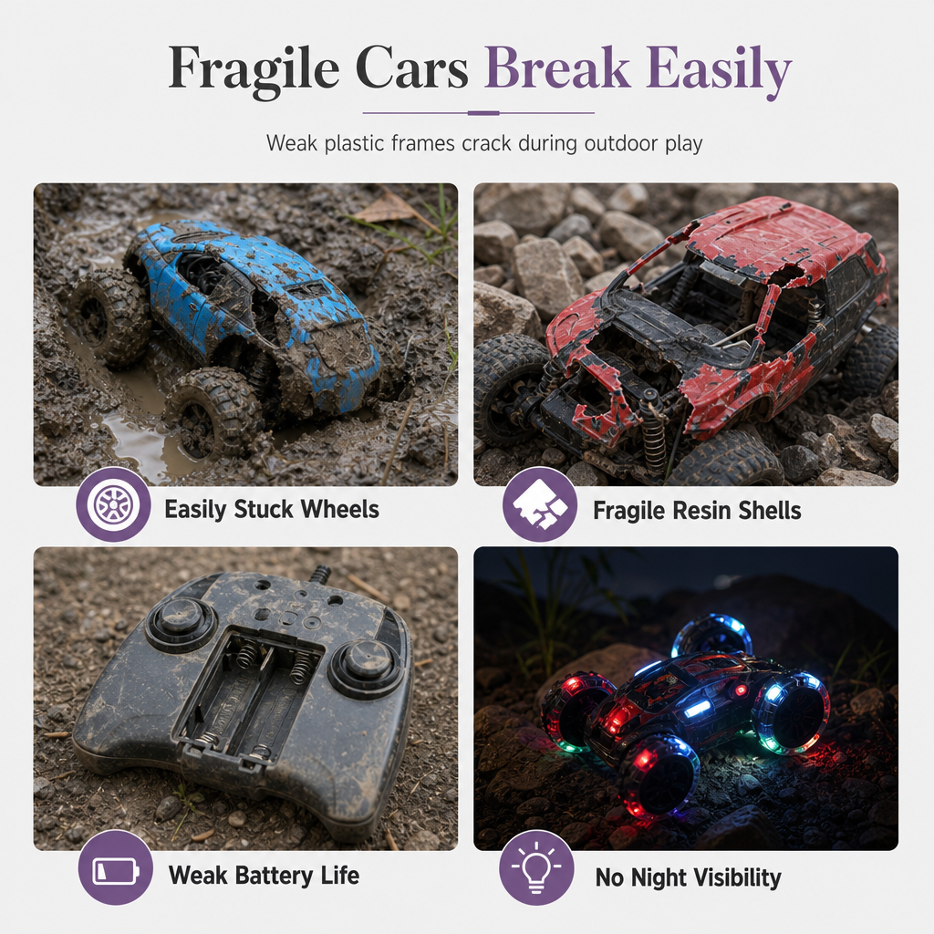 Tumble & Climb Instantly! Double-Sided LED RC Stunt Car