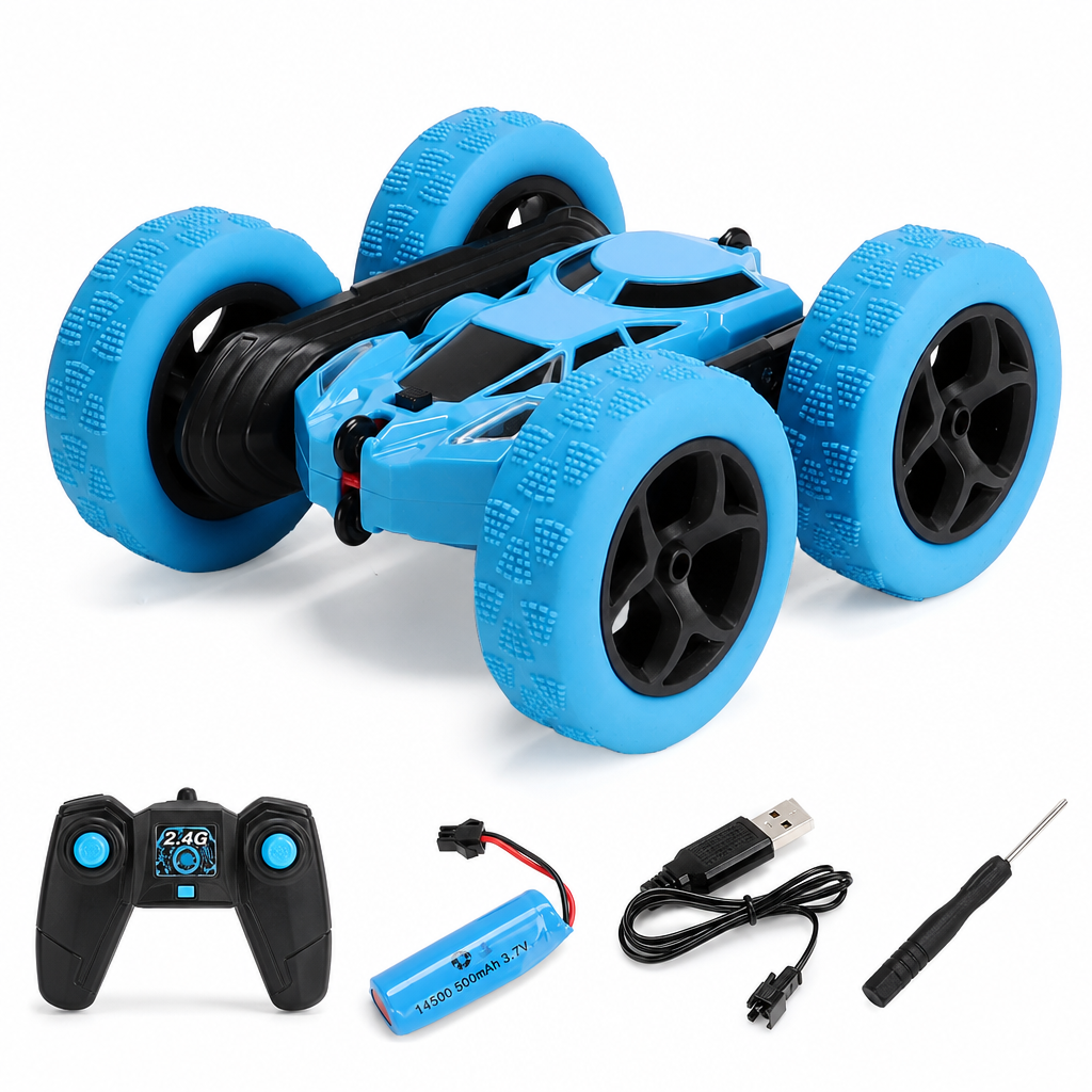 Tumble & Climb Instantly! Double-Sided LED RC Stunt Car