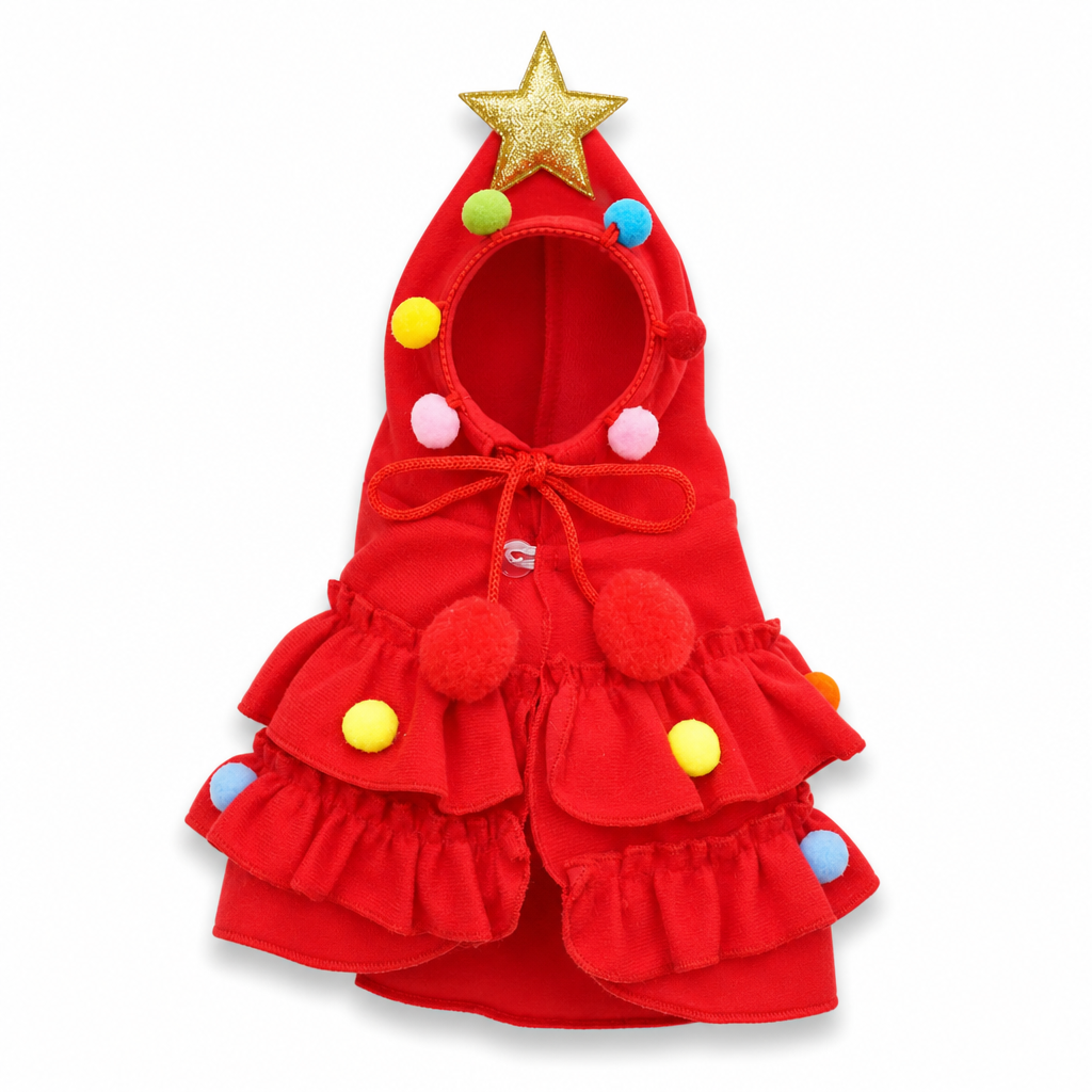 Dress Pets Festively Instantly! Christmas Tree Cloak