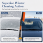 Clear Snow & Ice Instantly! Extendable No-Scratch Car Snow Brush